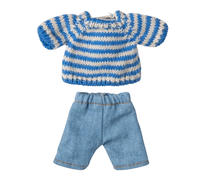 Maileg Jumper and Trousers for Big Brother Mouse Petit Couture: BACK IN STOCK
