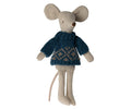 Maileg Knitted Blue Sweater for Mum/Dad Mouse AW2023 PREORDER - Ruby & Grace