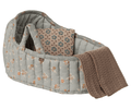 Maileg Large Carry Cot Blue Floral: BACK IN STOCK