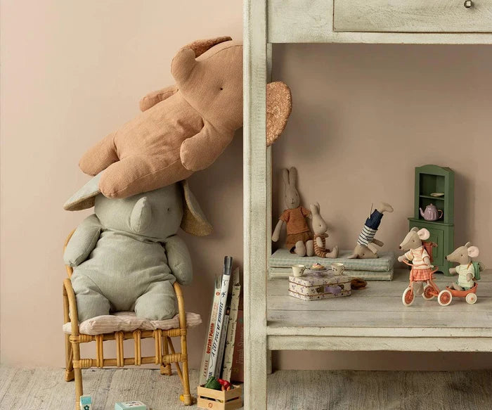 Maileg Large Elephant Rose Pink Safari Friend: BACK SOON