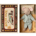 Maileg Little Brother Mouse in Matchbox with Magnets