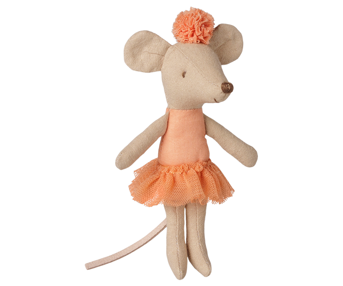 Maileg Little Sister Mouse Ballerina Dance Collection Apricot FW26:PREORDER ONLY DUE OCT