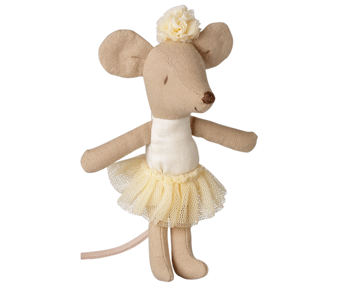 Maileg Little Sister Mouse Ballerina Dance Collection Off White FW26: PREORDER ONLY DUE OCT