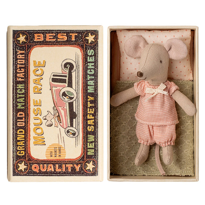 Maileg Little Sister Mouse in Matchbox with Magnets FW25: BACK IN STOCK