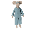 Maileg Medium Mouse in Pj's Spring Summer 22 Expected June PREORDER NOW.
