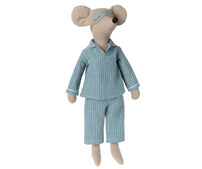 Maileg Medium Mouse in Pj's Spring Summer 22 Expected June PREORDER NOW.