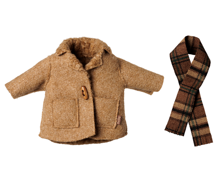 Maileg Medium Mouse Jacket and Scarf FW26 PREORDER ONLY DUE NOV