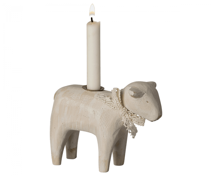 Maileg Metal Lamb Candle Holder Off White NEW ARRIVAL SOLD OUT - Ruby & Grace