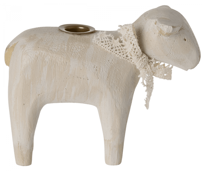 Maileg Metal Lamb Candle Holder Off White NEW ARRIVAL SOLD OUT - Ruby & Grace