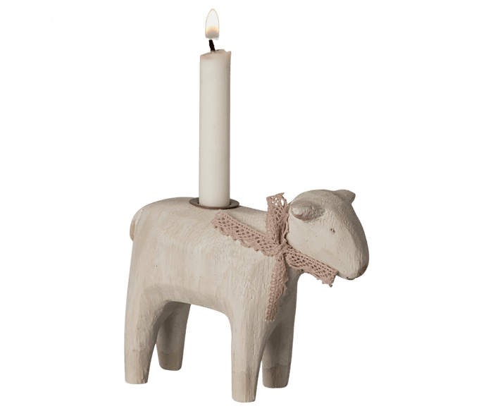 Maileg Metal Lamb Candle Holder Rose NEW ARRIVAL 2024 SOLD OUT - Ruby & Grace