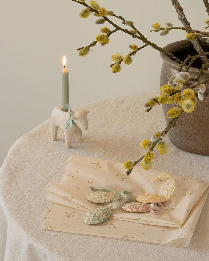 Maileg Metal Lamb Candle Holder Rose