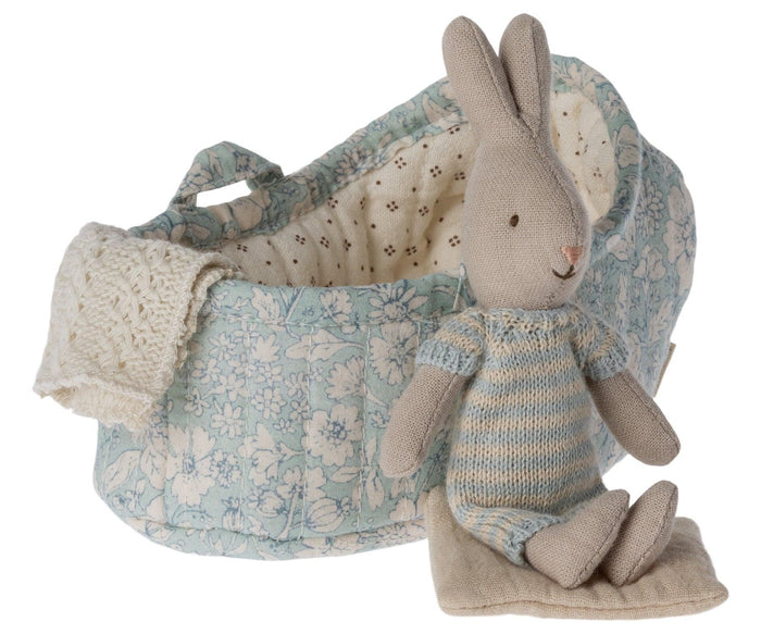 Maileg Micro Bunny Rabbits In Carrycots 3 ASSTD AW2023 PREORDER - Ruby & Grace