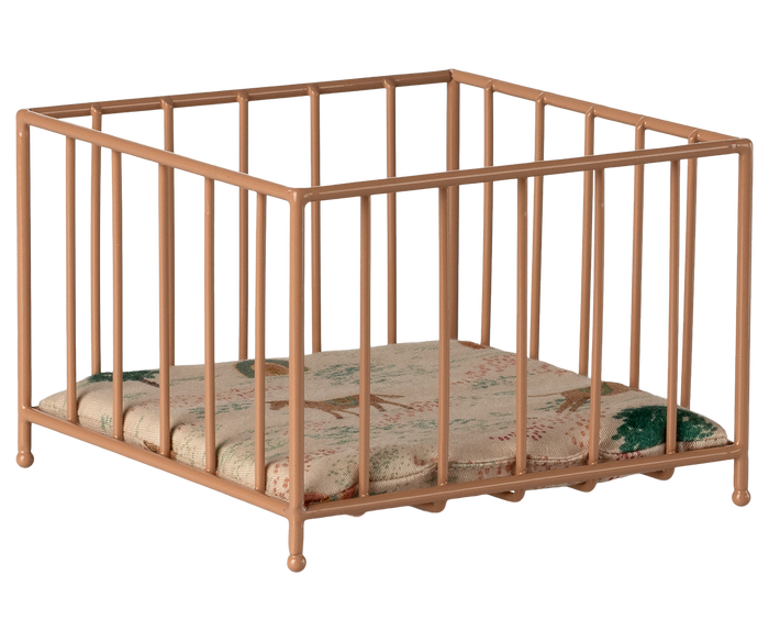 Maileg Micro Playpen For Bunnies and Teddies- Powder SS26: NEW ARRIVAL
