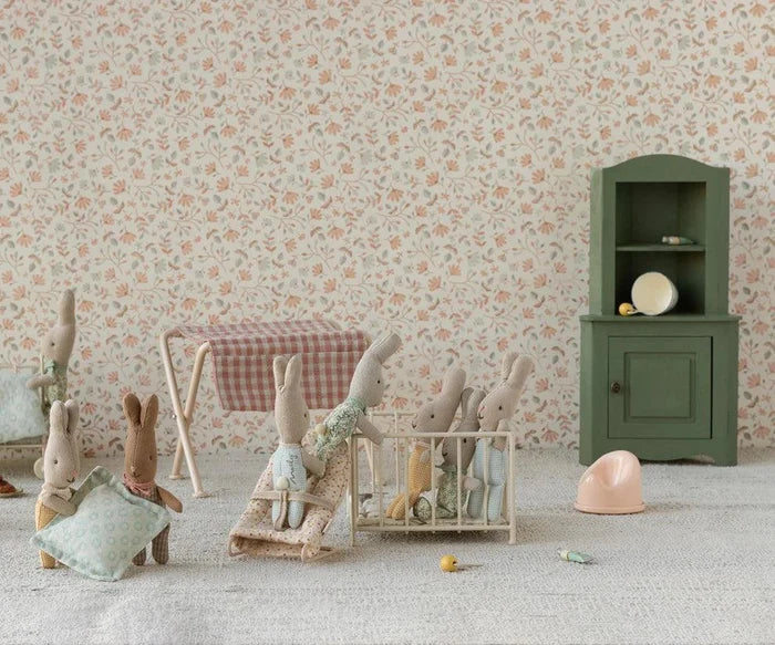 Maileg Miniature Corner Cabinet Dark Green: For Bunnies and Teddy Family
