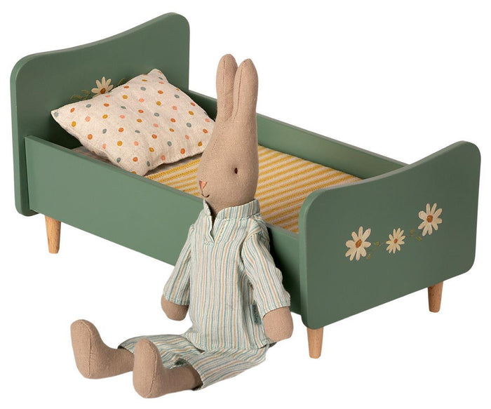 Maileg Mint Blue Wooden Bed SS2021 NEW ARRIVAL.