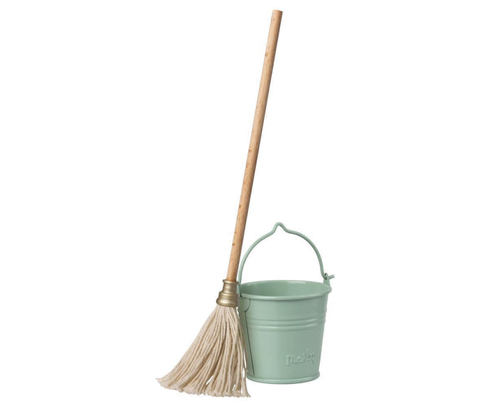 Maileg Mop and Bucket Set.