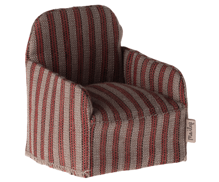 Maileg Mouse Chair Red Stripe