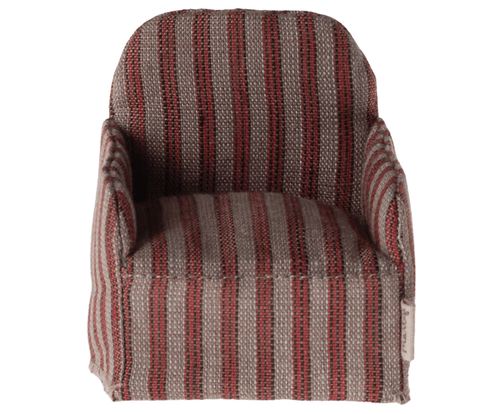 Maileg Mouse Chair Red Stripe