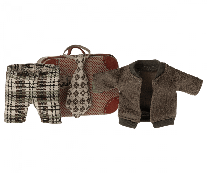 Maileg Mouse Clothes in Suitcase For Grandpa Mouse 2024 Preorder Only - Ruby & Grace