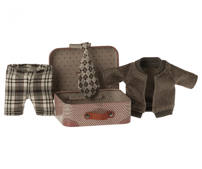 Maileg Mouse Clothes in Suitcase For Grandpa Mouse 2024 Preorder Only - Ruby & Grace
