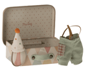 Maileg Mouse Clown Clothes in Suitcase For Little Brother