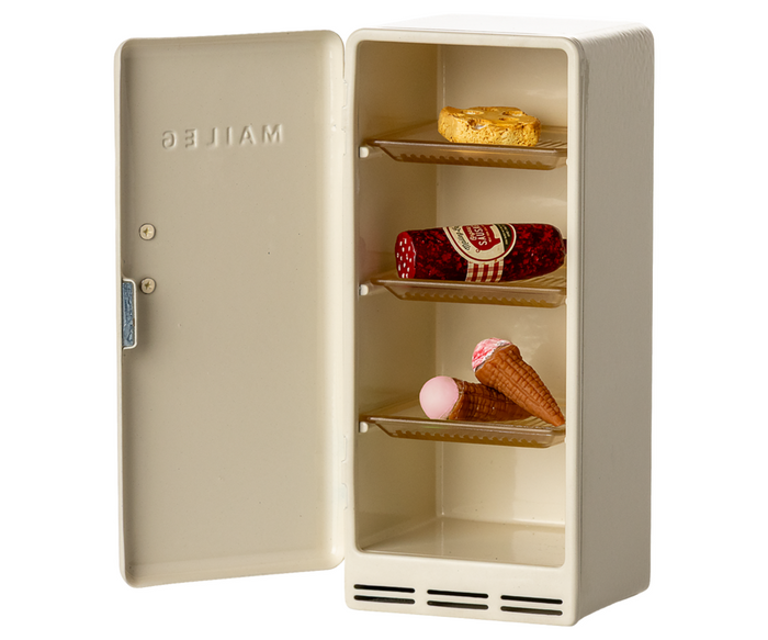 Maileg Mouse Fridge Metal, Off White: BACK IN STOCK