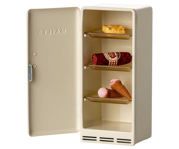 Maileg Mouse Fridge Metal, Off White: BACK IN STOCK
