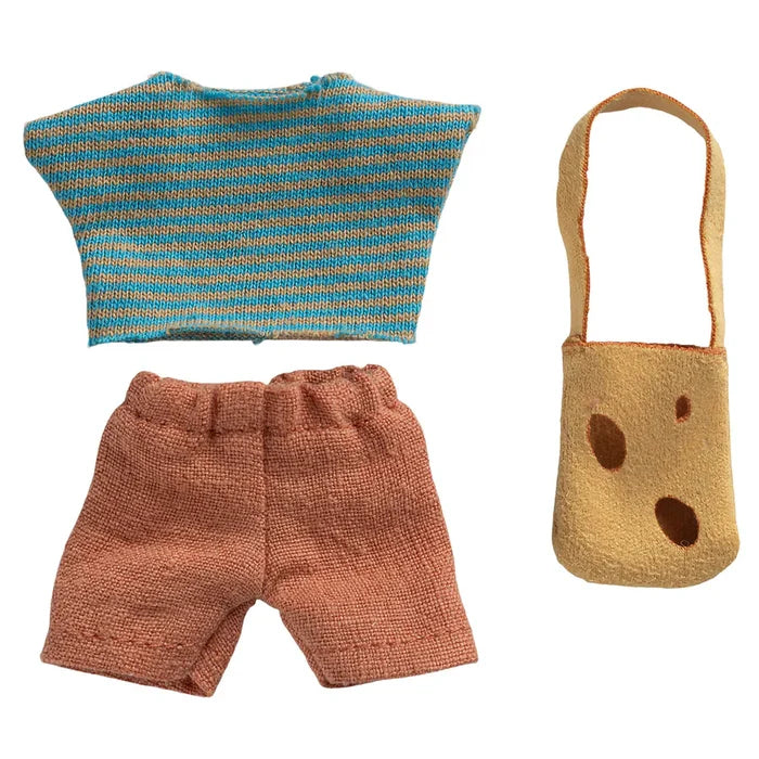 Maileg Mouse Little Brother Clothes & Bag Set SS26 NEW ARRIVAL