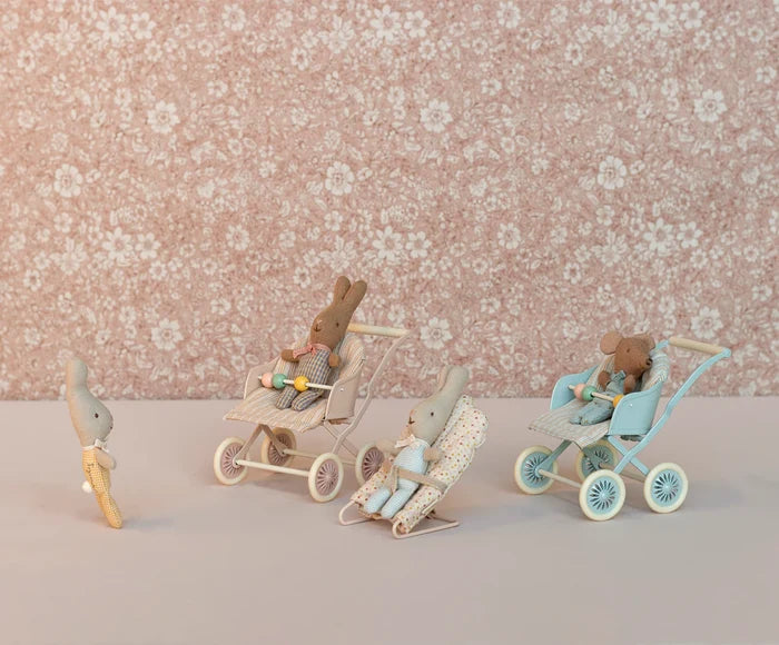 Maileg Mouse Stroller Mint: BACK IN STOCK