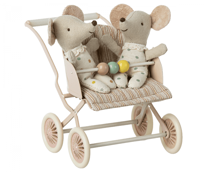 Maileg Mouse Stroller Rose : Spring Summer 2023 NEW ARRIVAL - Ruby & Grace