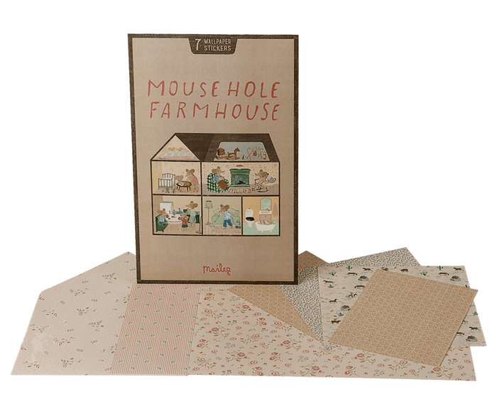 Maileg Mousehole Farmhouse Wallpaper: BACK IN STOCK