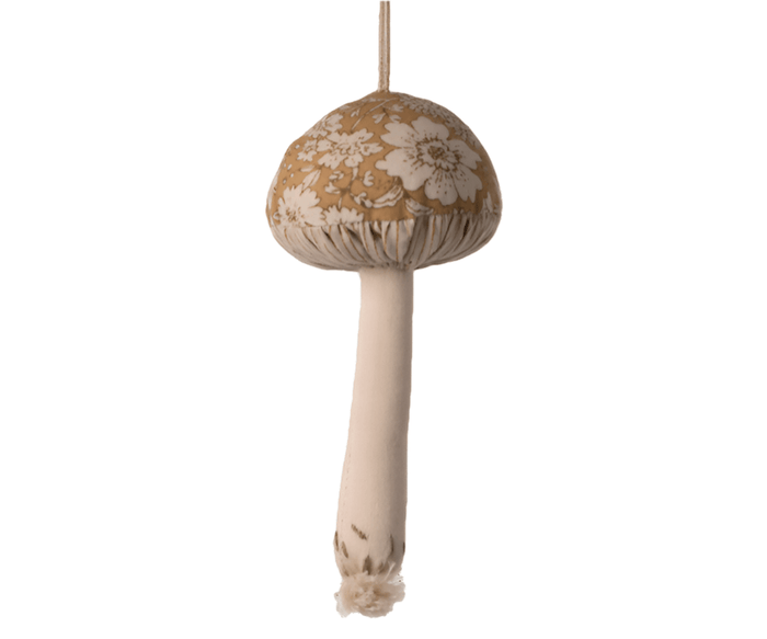 Maileg Mushroom Ornament Blossom Ocher