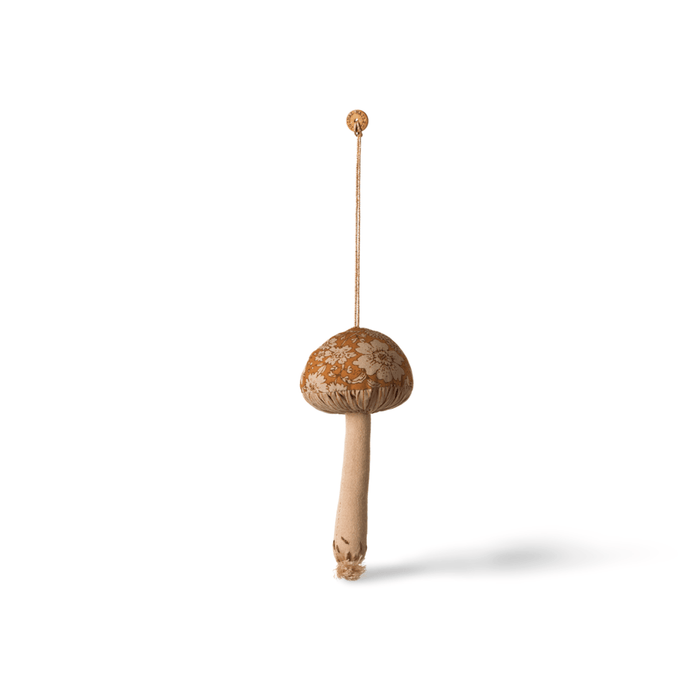 Maileg Mushroom Ornament Blossom Ocher