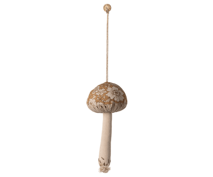 Maileg Mushroom Ornament Blossom Ocher
