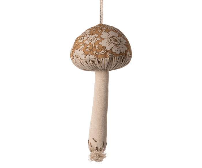 Maileg Mushroom Ornament Blossom Ocher