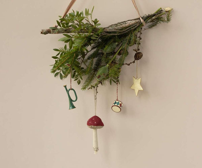 Maileg Mushroom Ornament Red FW26: NEW ARRIVAL