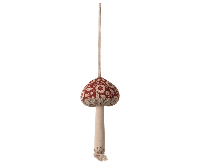 Maileg Mushroom Ornament Winter Flower Red: NEW ARRIVAL