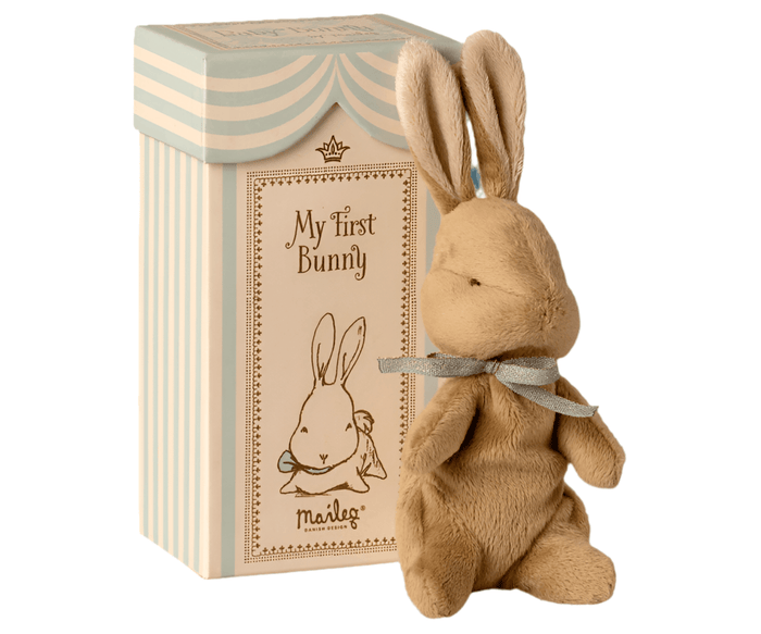 Maileg My First Bunny: Plush Light Blue: LAST CHANCE