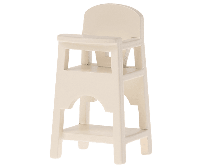 Maileg New High Chair for Mice, Off White: Fall Winter Collection 2022 Furniture - Ruby & Grace