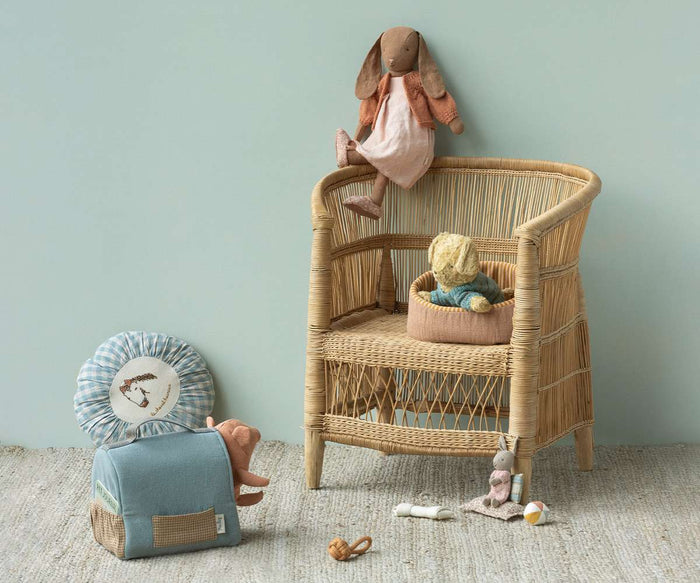 Maileg Pet Carrier Dusty Blue
