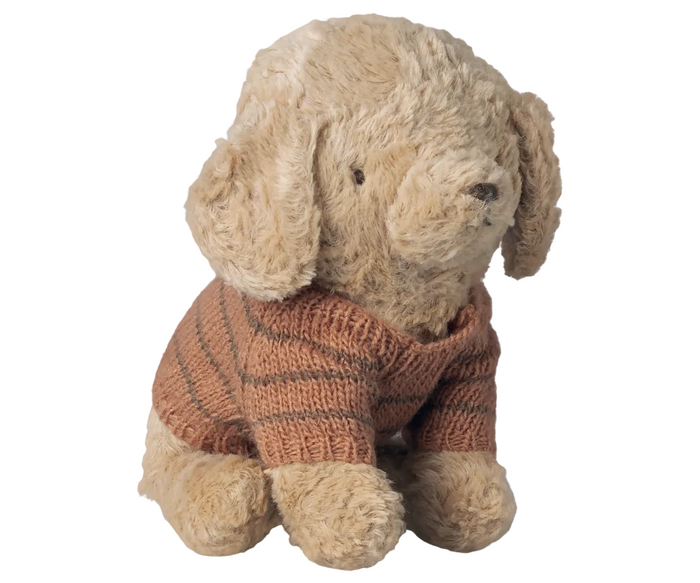 Maileg Pet Suppy Knitted Jumper For Puppies Coral SS26 NEW ARRIVAL