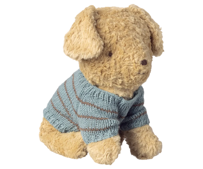 Maileg Pet Suppy Knitted Jumper For Puppies Dusty Blue