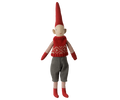 Maileg Pixy Size 1 Boy Red Knitted Vest FW26: NEW ARRIVAL