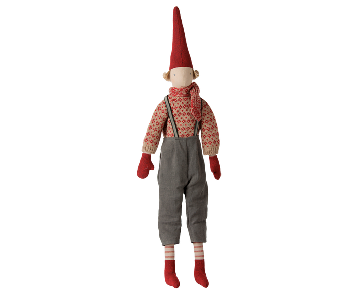 Maileg Pixy Size 4 Boy Knitted Sweater & Scarf FW26: NEW ARRIVAL