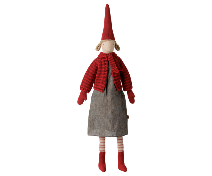 Maileg Pixy Size 4 Girl Striped Cardigan FW26: NEW ARRIVAL