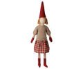 Maileg Pixy Size 5 Girl Knitted Sweater & Checked Skirt FW26:NEW ARRIVAL