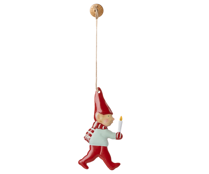Maileg Pixy With Candle Ornament Hanging Decoration