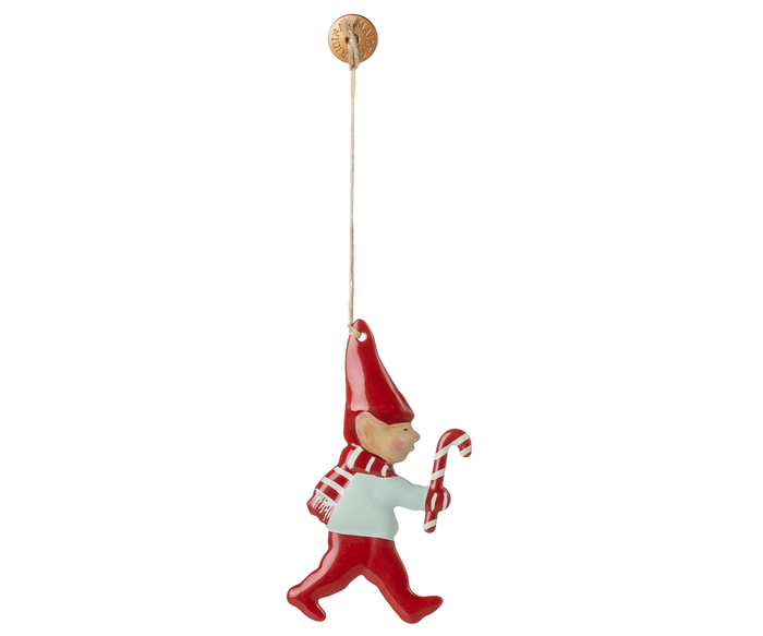 Maileg  Pixy with Candy Cane Ornament Hanging Christmas Decoration FW25  NEW ARRIVAL
