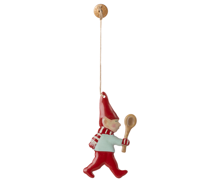 Maileg  Pixy with Spoon Ornament Hanging Christmas Decoration