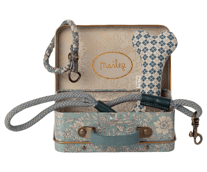 Maileg Puppy Accessory Set Blue: BACK IN STOCK